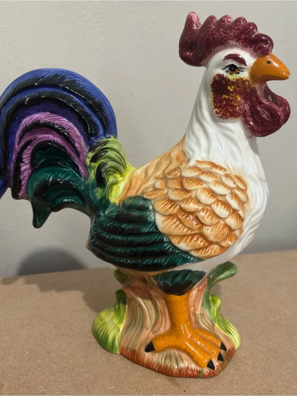 Vintage Rooster Decor Home Accent 90s Cottage Kitchen Decor